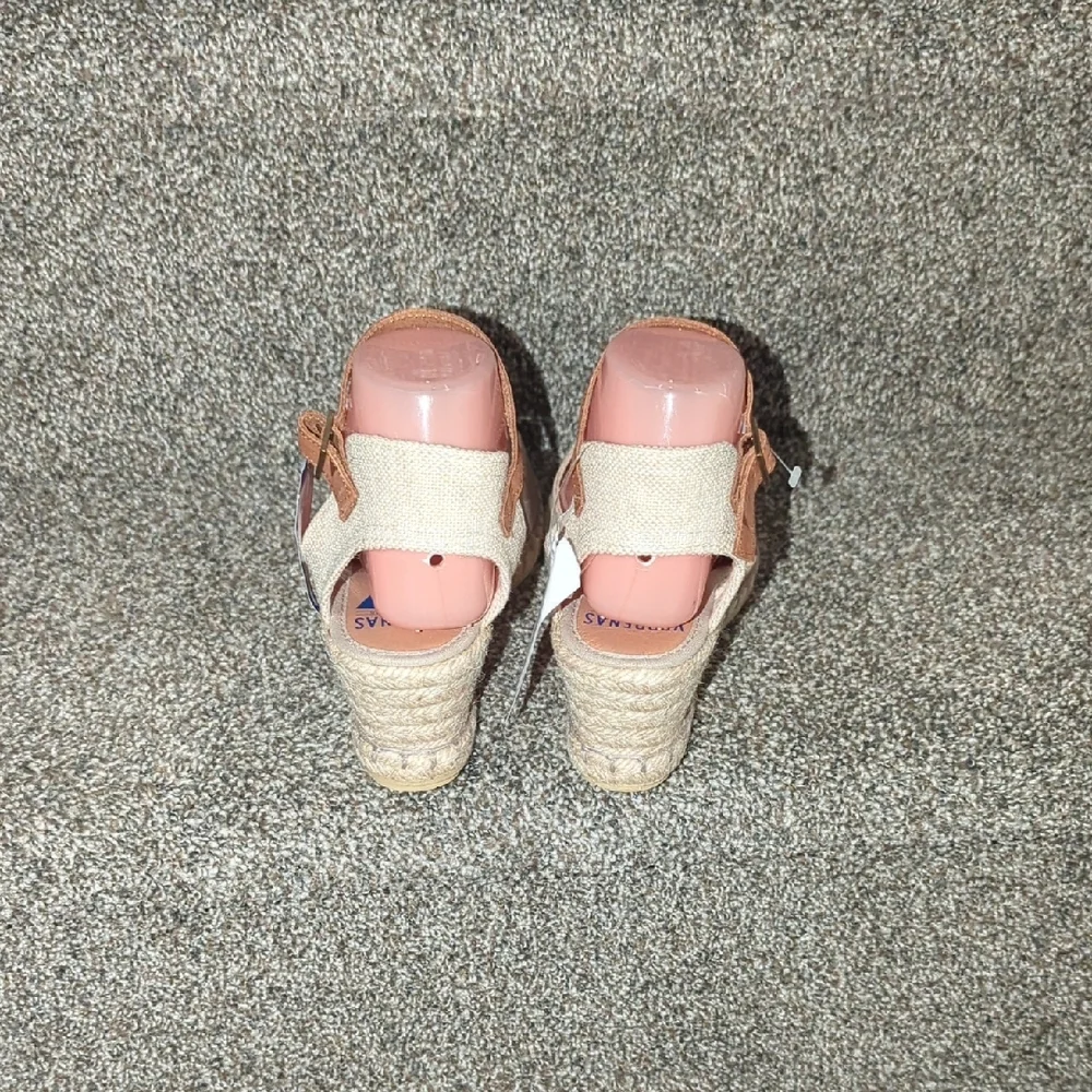 Elegant Tan Espadrilles with Ankle Strap
